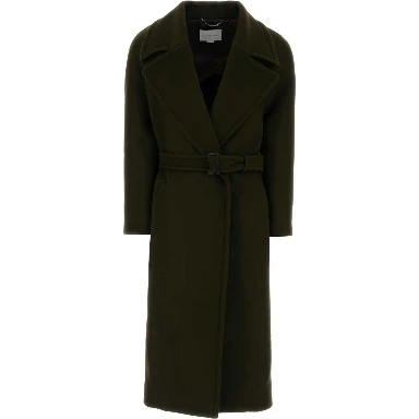 Brushed Wool Long Coat
