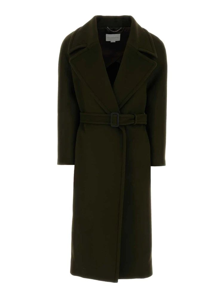 Brushed Wool Long Coat