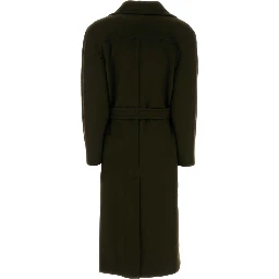 Brushed Wool Long Coat