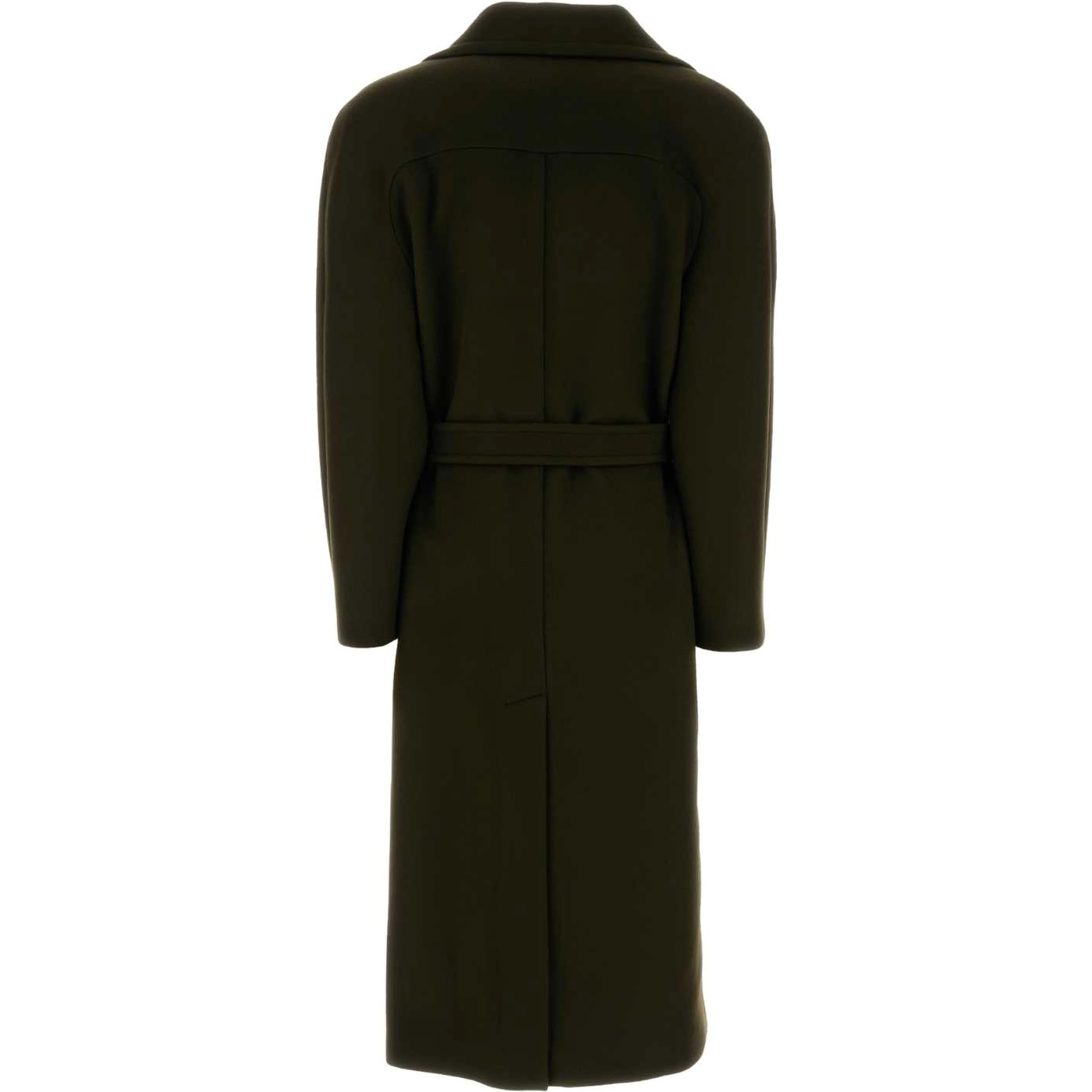 Brushed Wool Long Coat