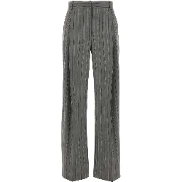 Stripe Tailoring Lw Straight Trs