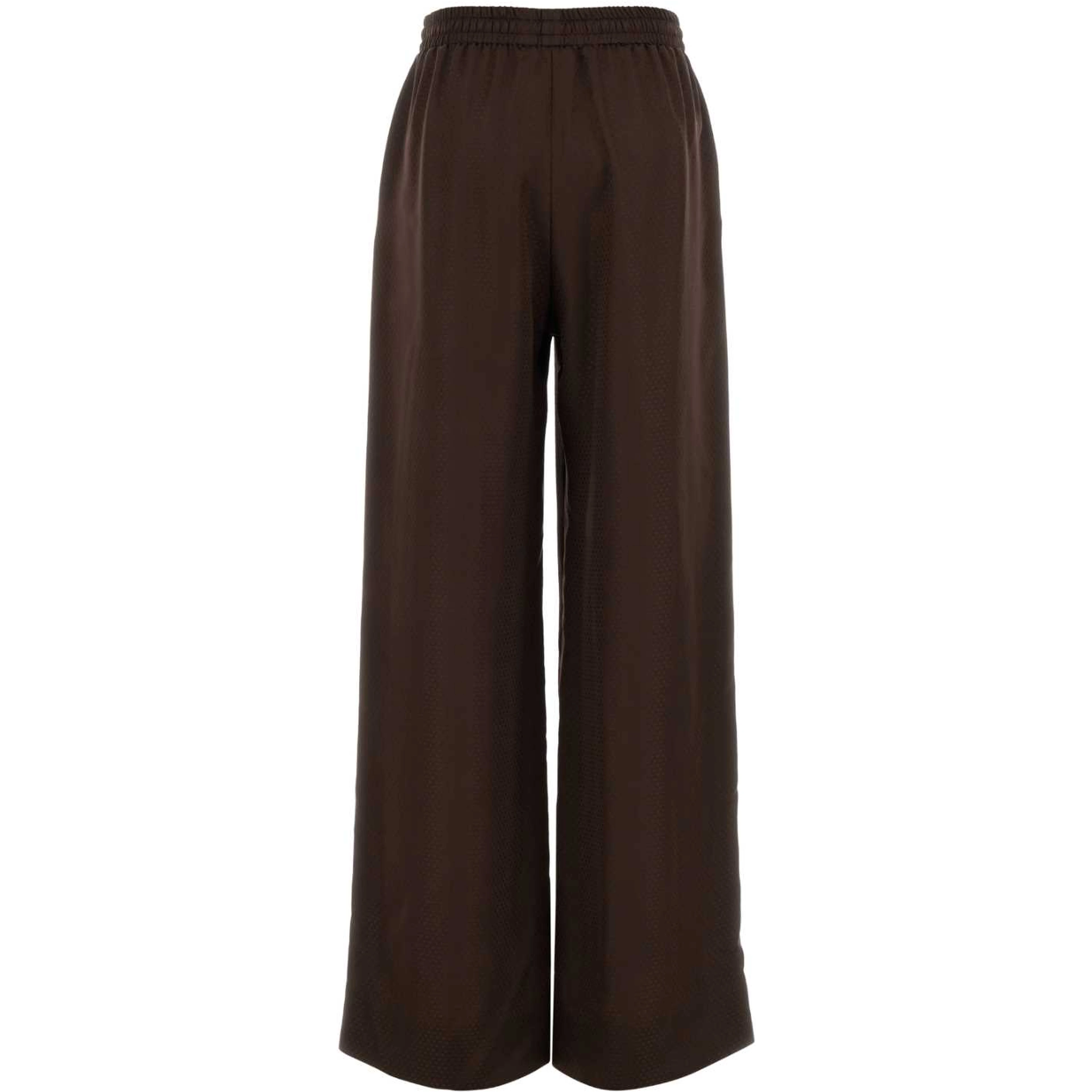 Stars Jacquard Satin Wide-Leg Pants
