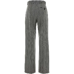 Stripe Tailoring Lw Straight Trs