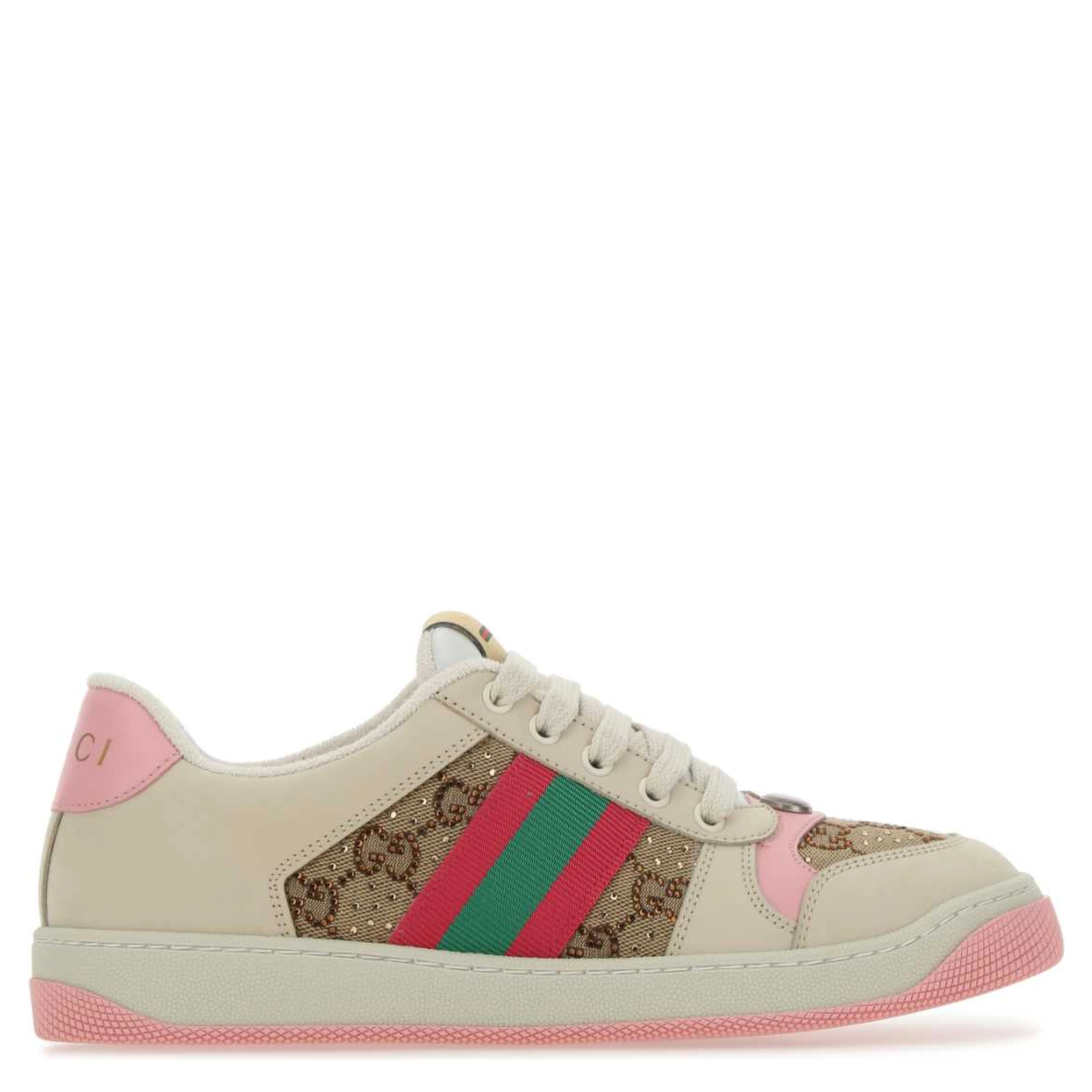 FABRIC UPPER AND RUBBER SOLE SNEAKER