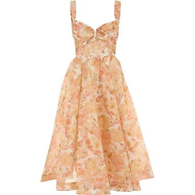REBELLION DRAPE MIDI DRESS