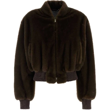 Plush Bomber Jacket