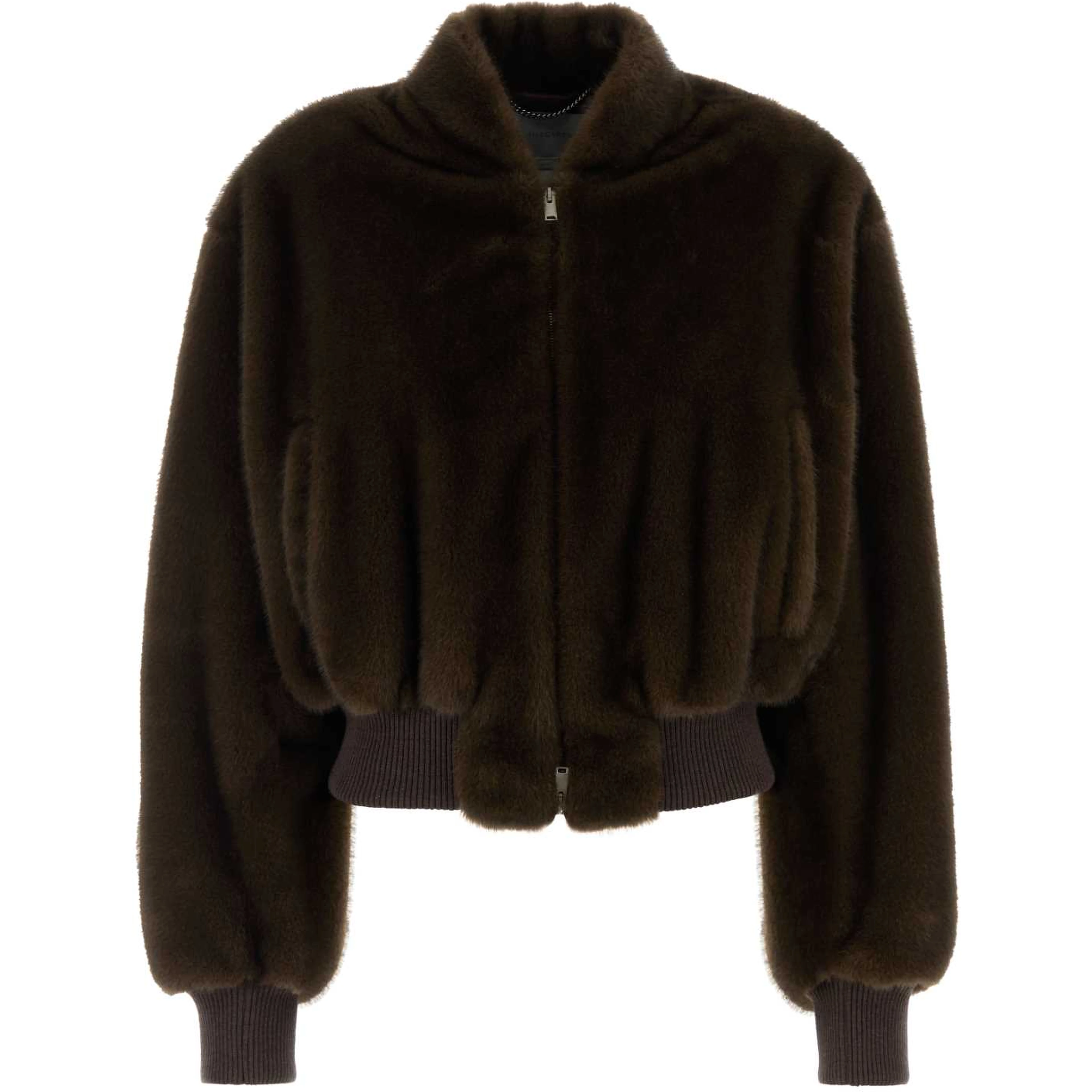 Plush Bomber Jacket
