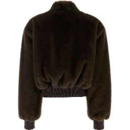 Plush Bomber Jacket