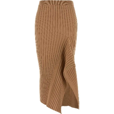 Cotton Ribbed Skirt