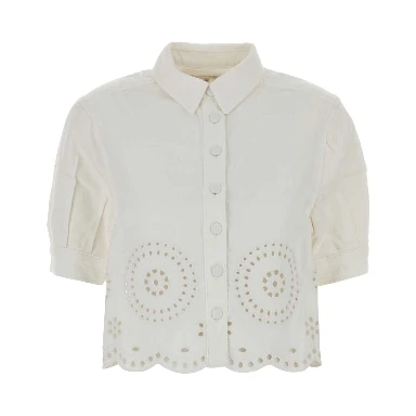 THE EYELET BILLOW SLEEVE SHIRT
