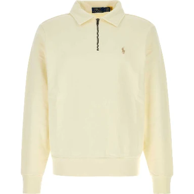 KNIT-HALF ZIP-SWEATSHIRT