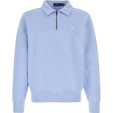 KNIT-HALF ZIP-SWEATSHIRT
