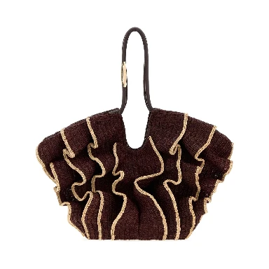GOLDENTIME MEDIUM RUFFLE TOTE