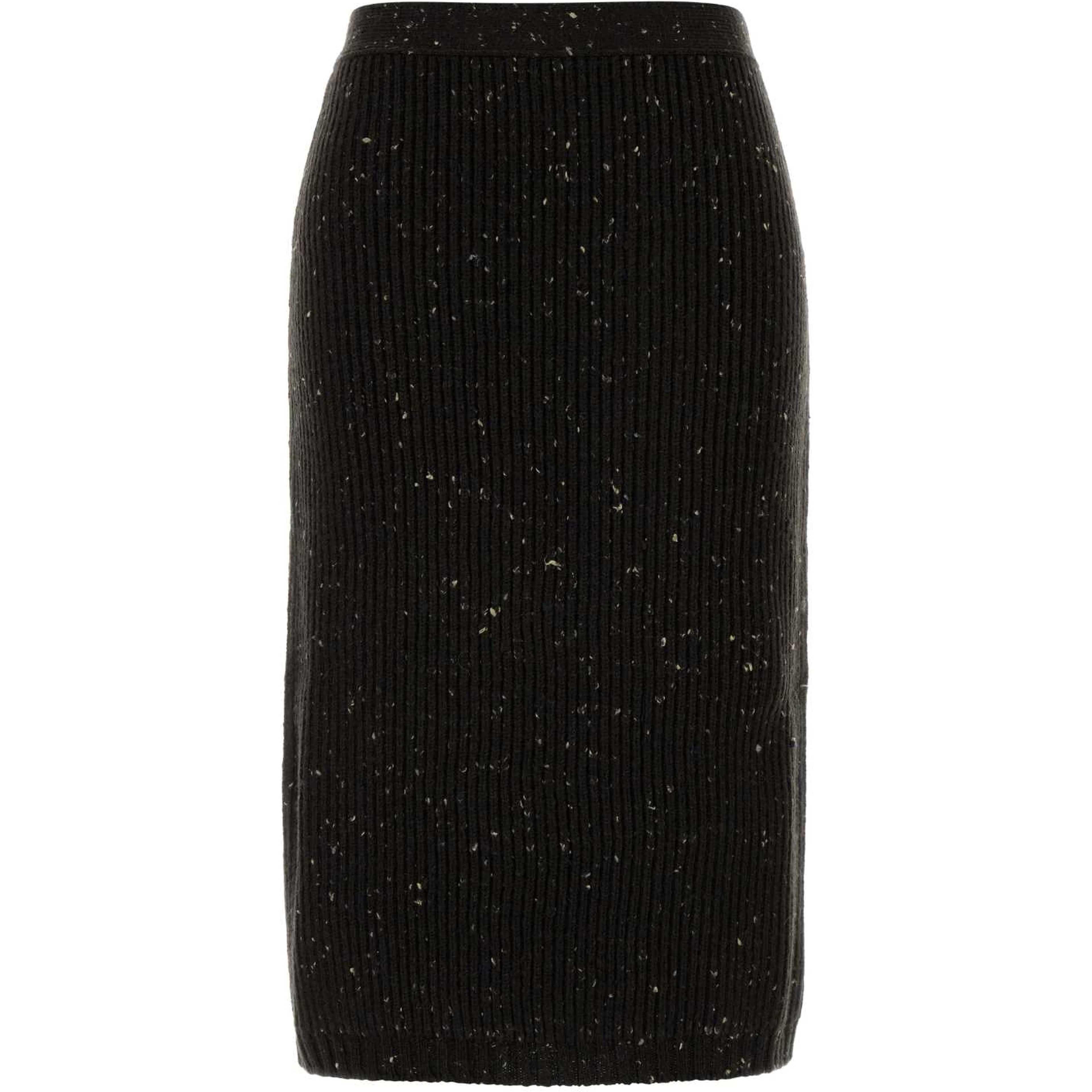 HW WOOL RIB MIDI SKIRT