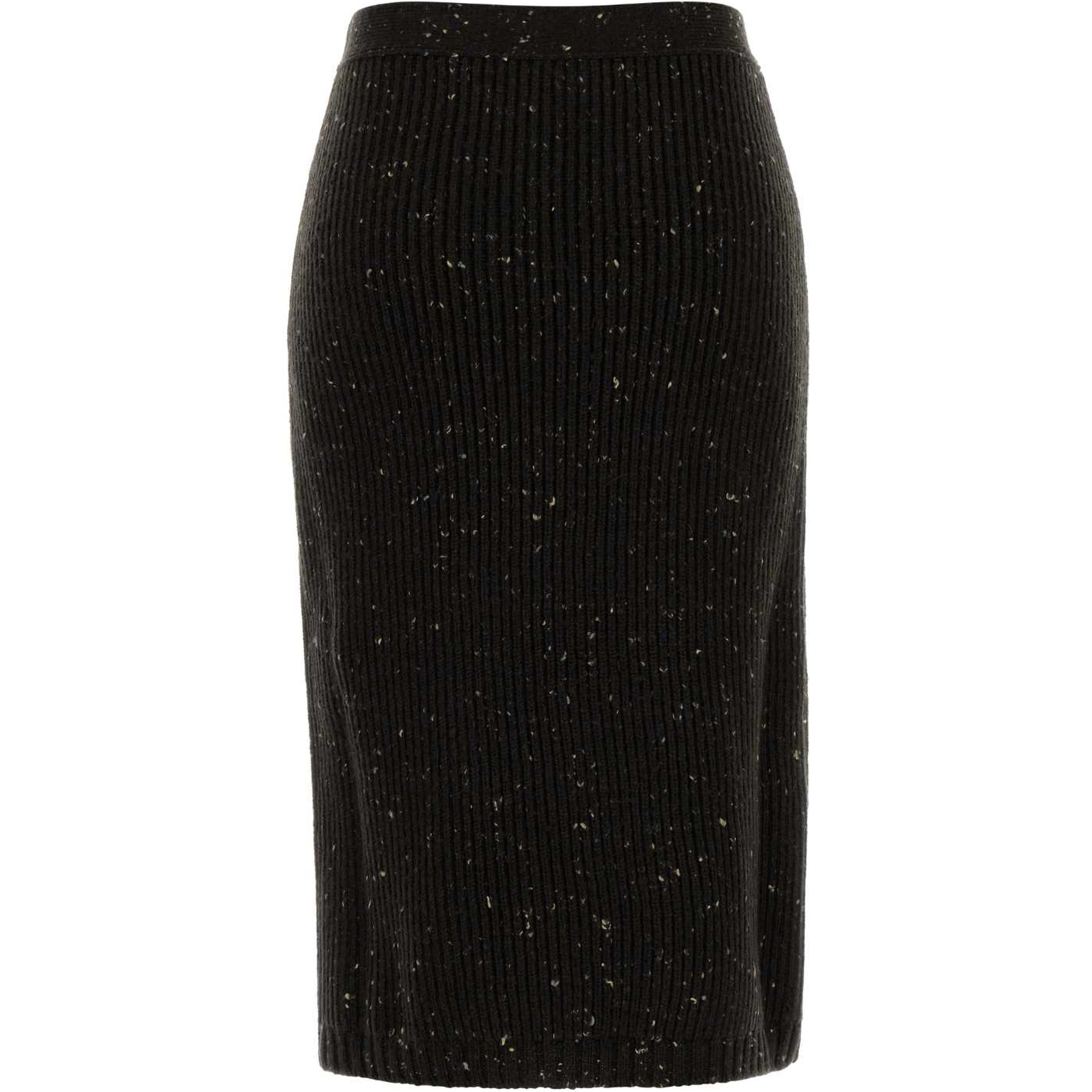 HW WOOL RIB MIDI SKIRT
