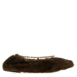 Ballerina Fff Mink Plush Fabric W/ Chain Detail
