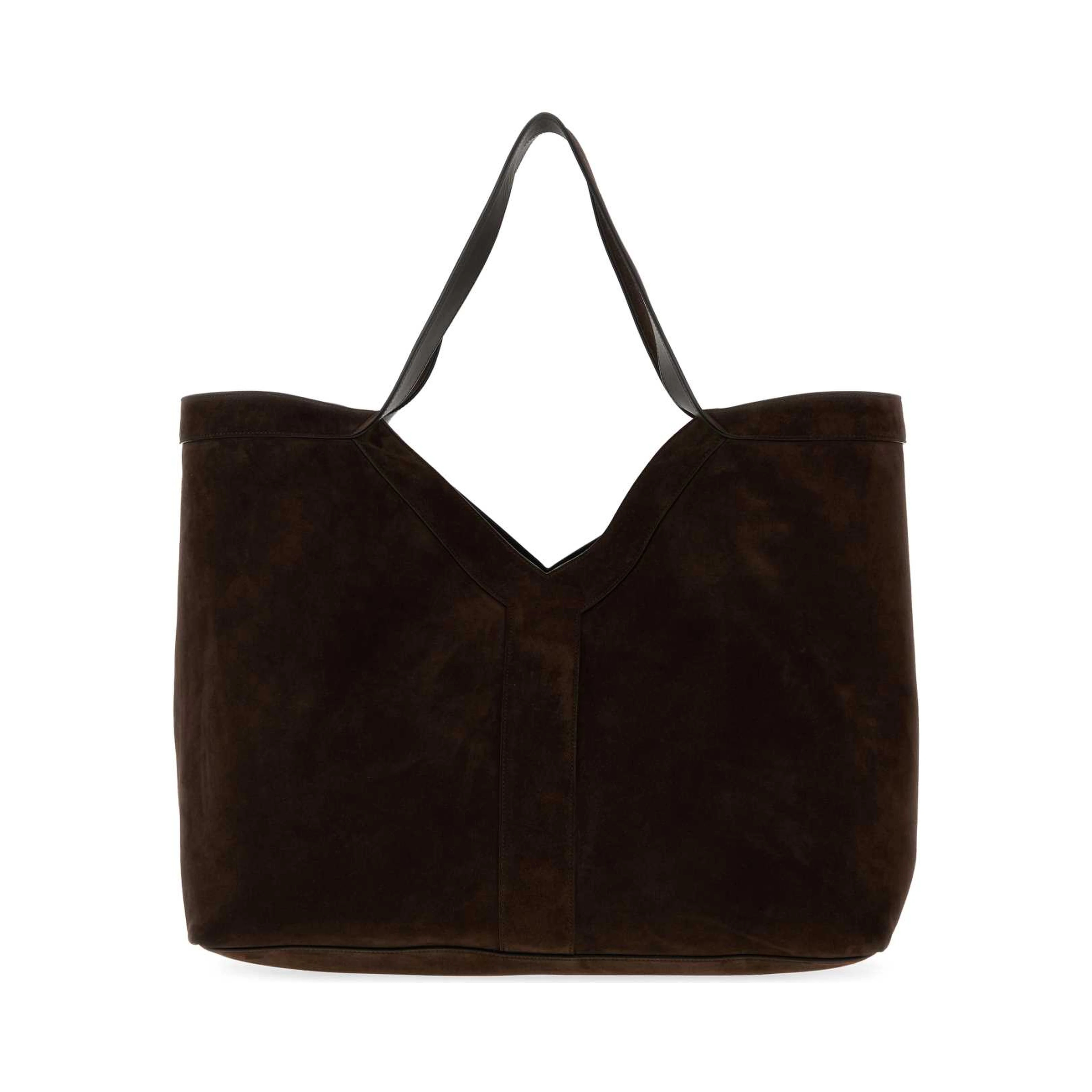 YSL BV Y LARGE TOTE LIGHT SUED