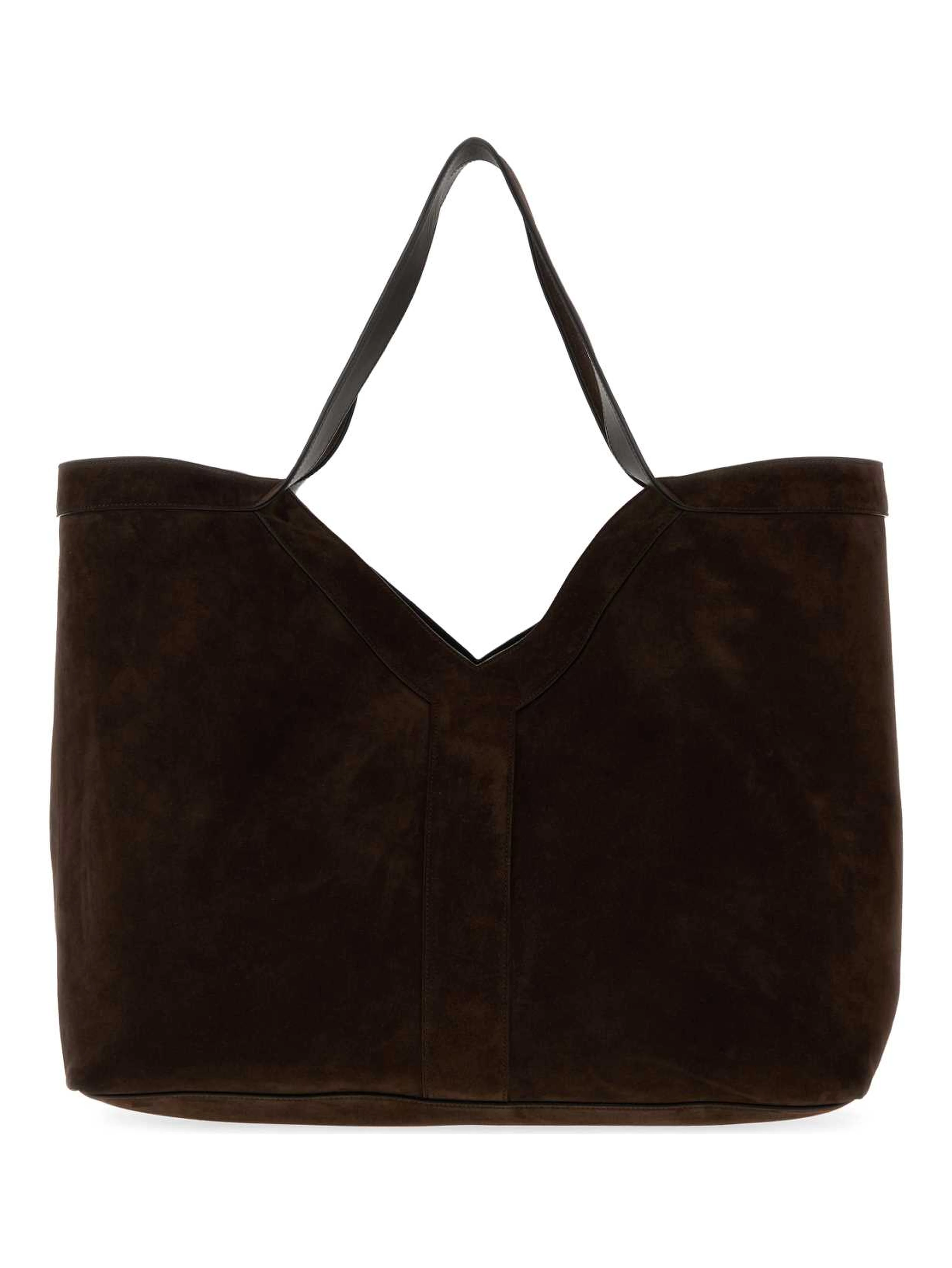 YSL BV Y LARGE TOTE LIGHT SUED