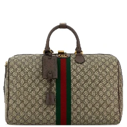 DUFFLE WITH SHOULDER, ADDRESS AND KEYS TAG, PADLOC