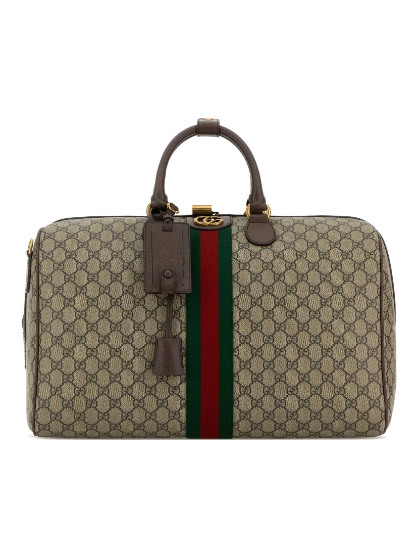 DUFFLE WITH SHOULDER, ADDRESS AND KEYS TAG, PADLOC