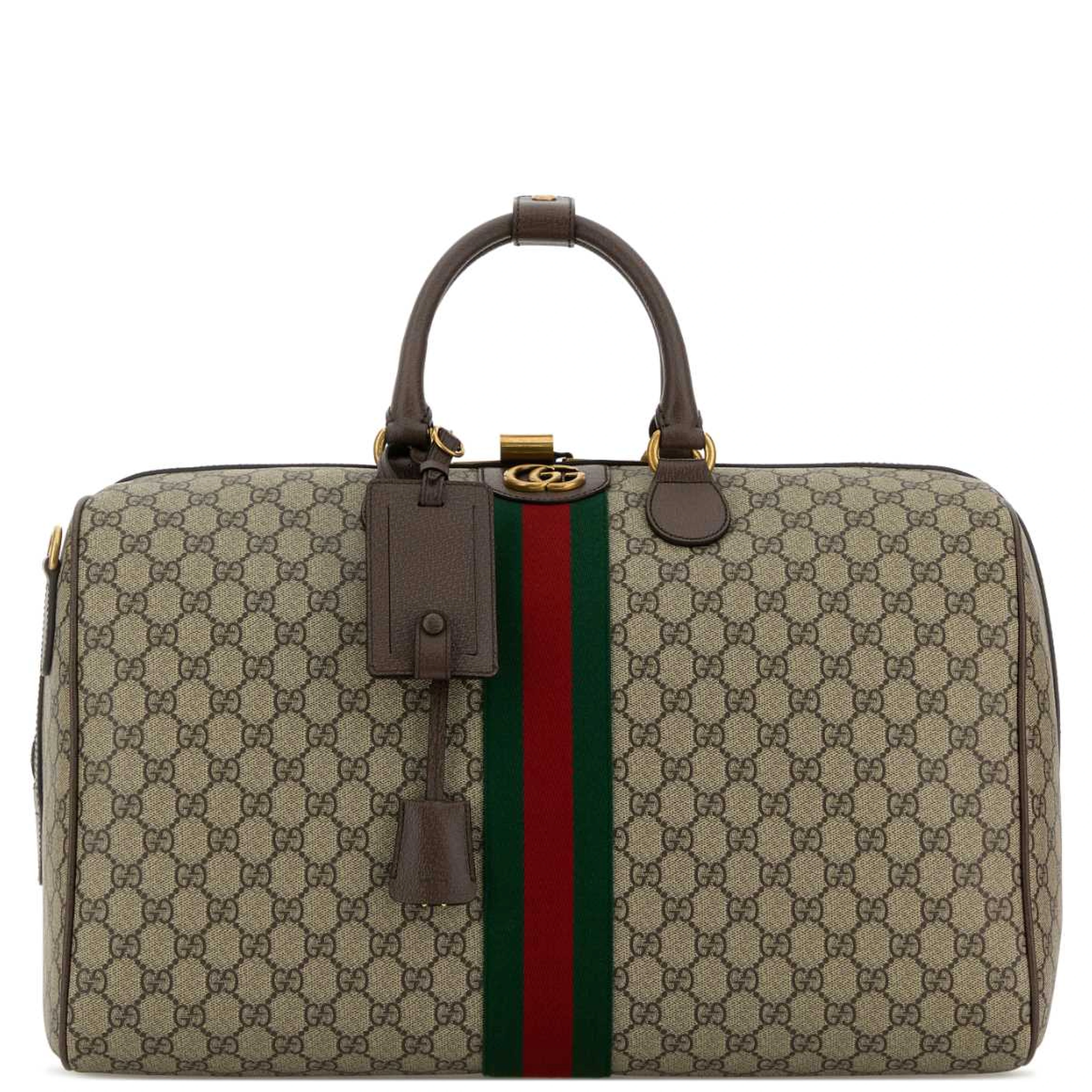 DUFFLE WITH SHOULDER, ADDRESS AND KEYS TAG, PADLOC