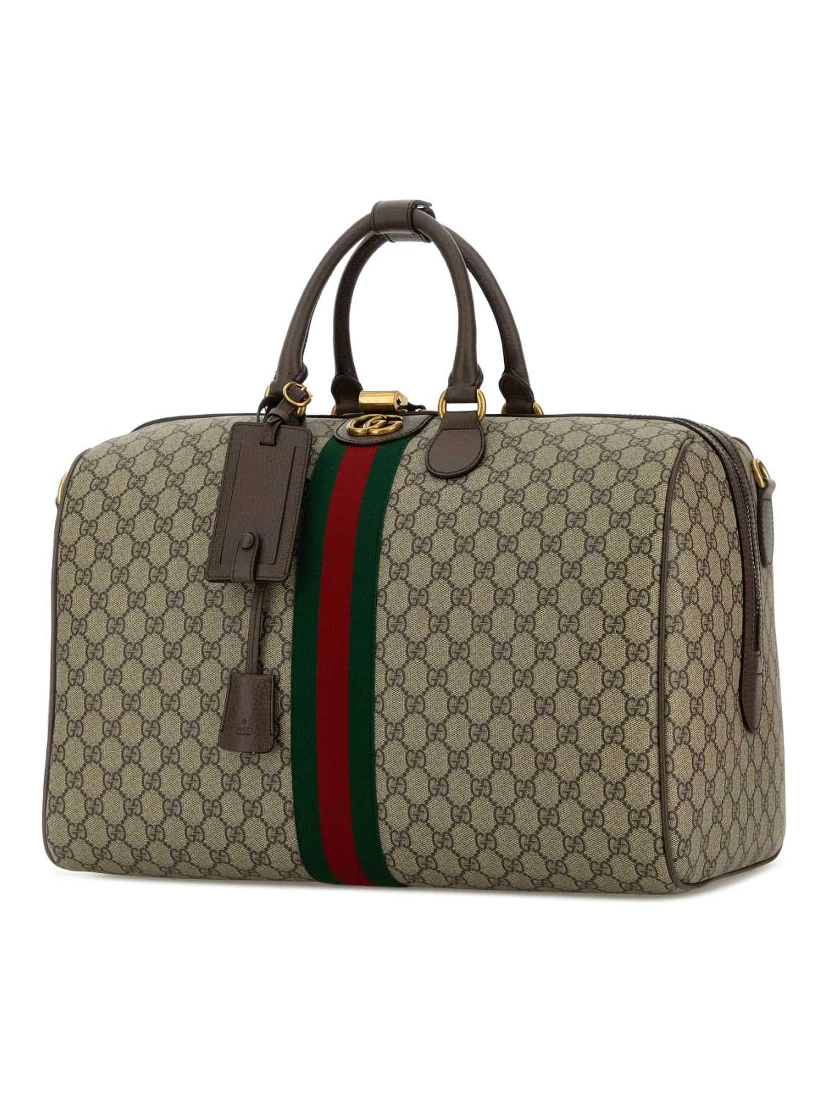 DUFFLE WITH SHOULDER, ADDRESS AND KEYS TAG, PADLOC