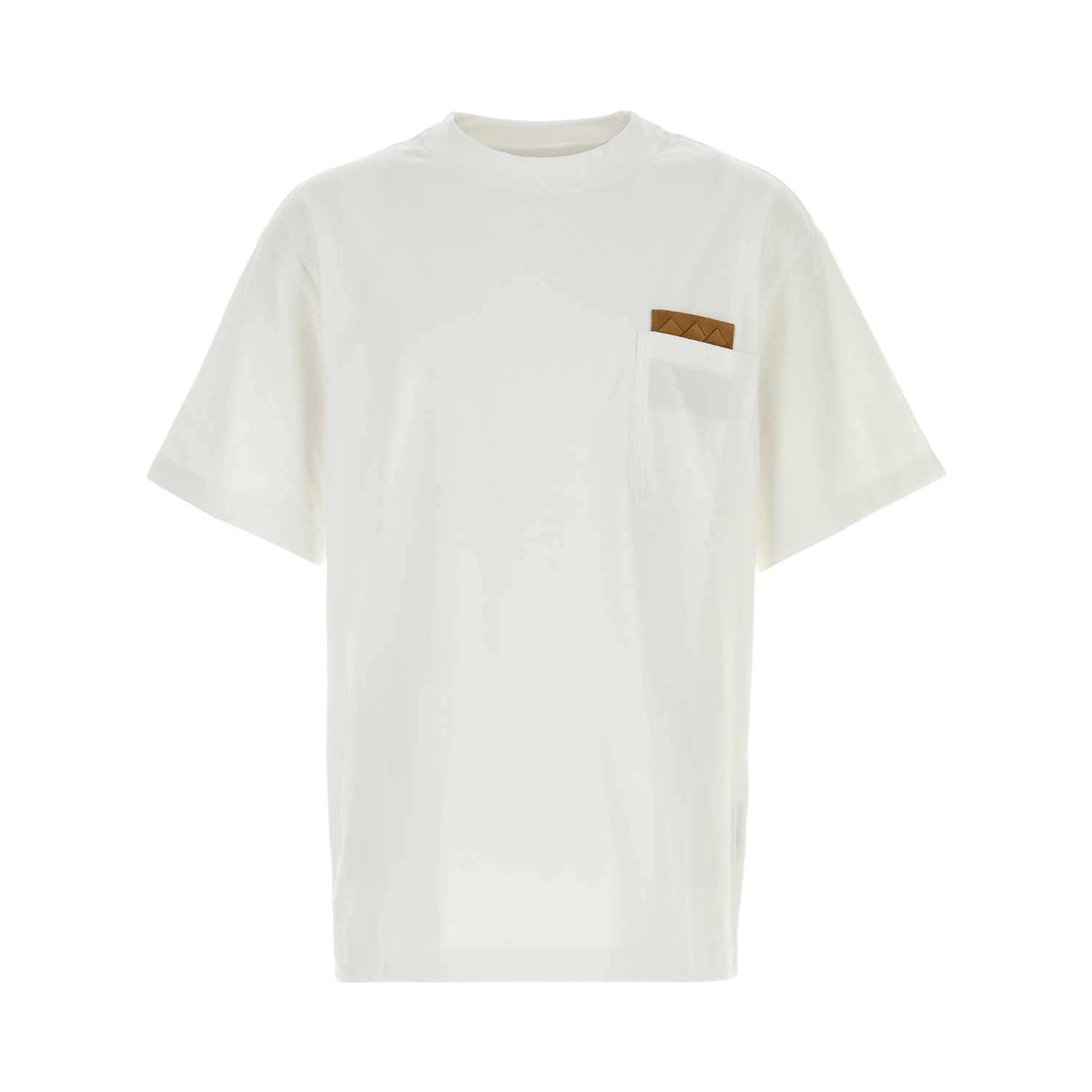 T-SHIRT TASCHINO CON DETTAGLIO PELLE