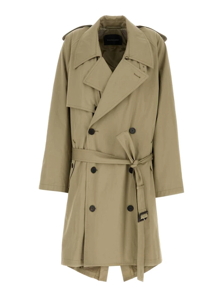 Draped Neck Trench