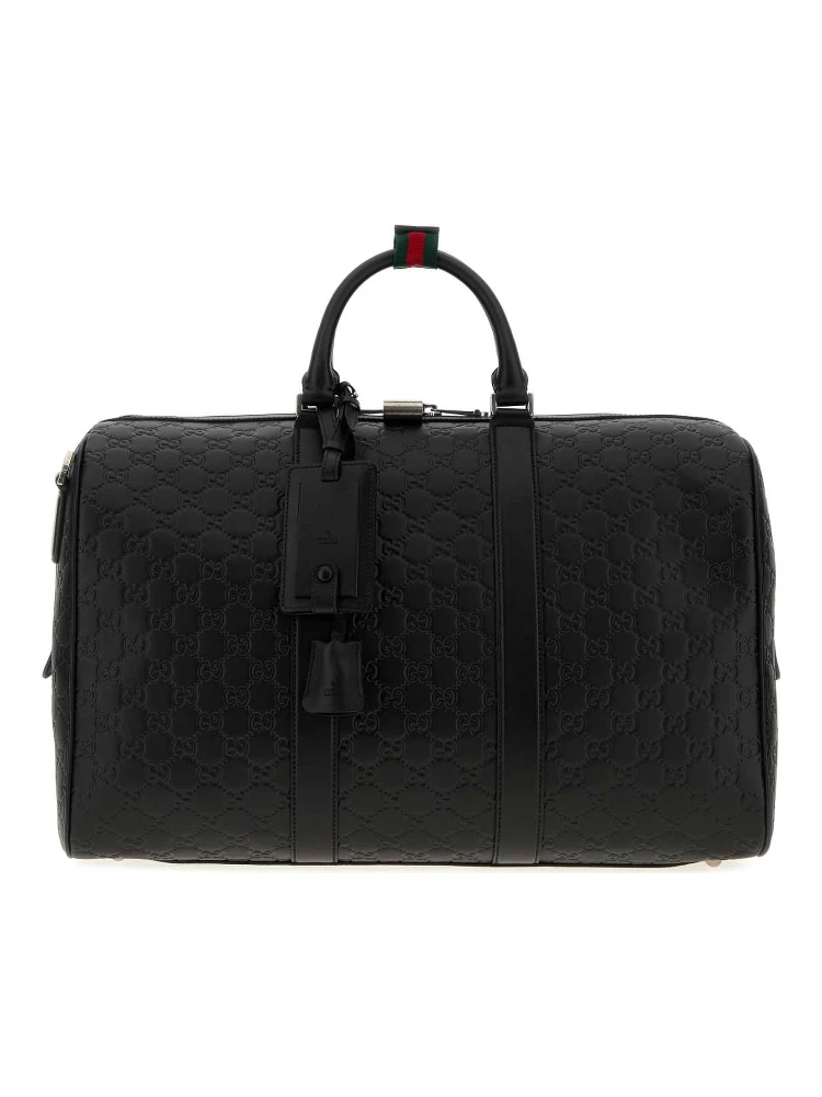 DUFFLE WITH SHOULDER, ADDRESS AND KEYS TAG, PADLOC