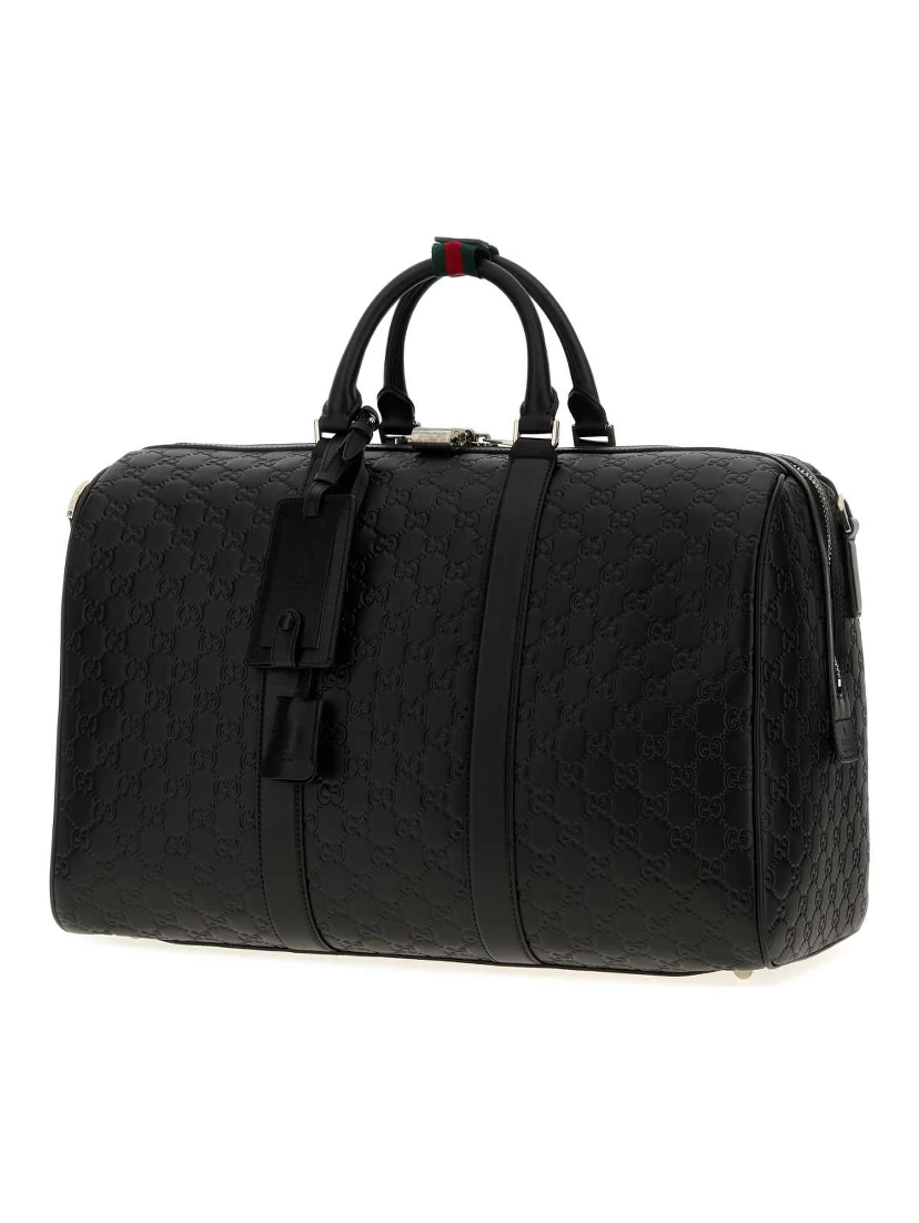 DUFFLE WITH SHOULDER, ADDRESS AND KEYS TAG, PADLOC