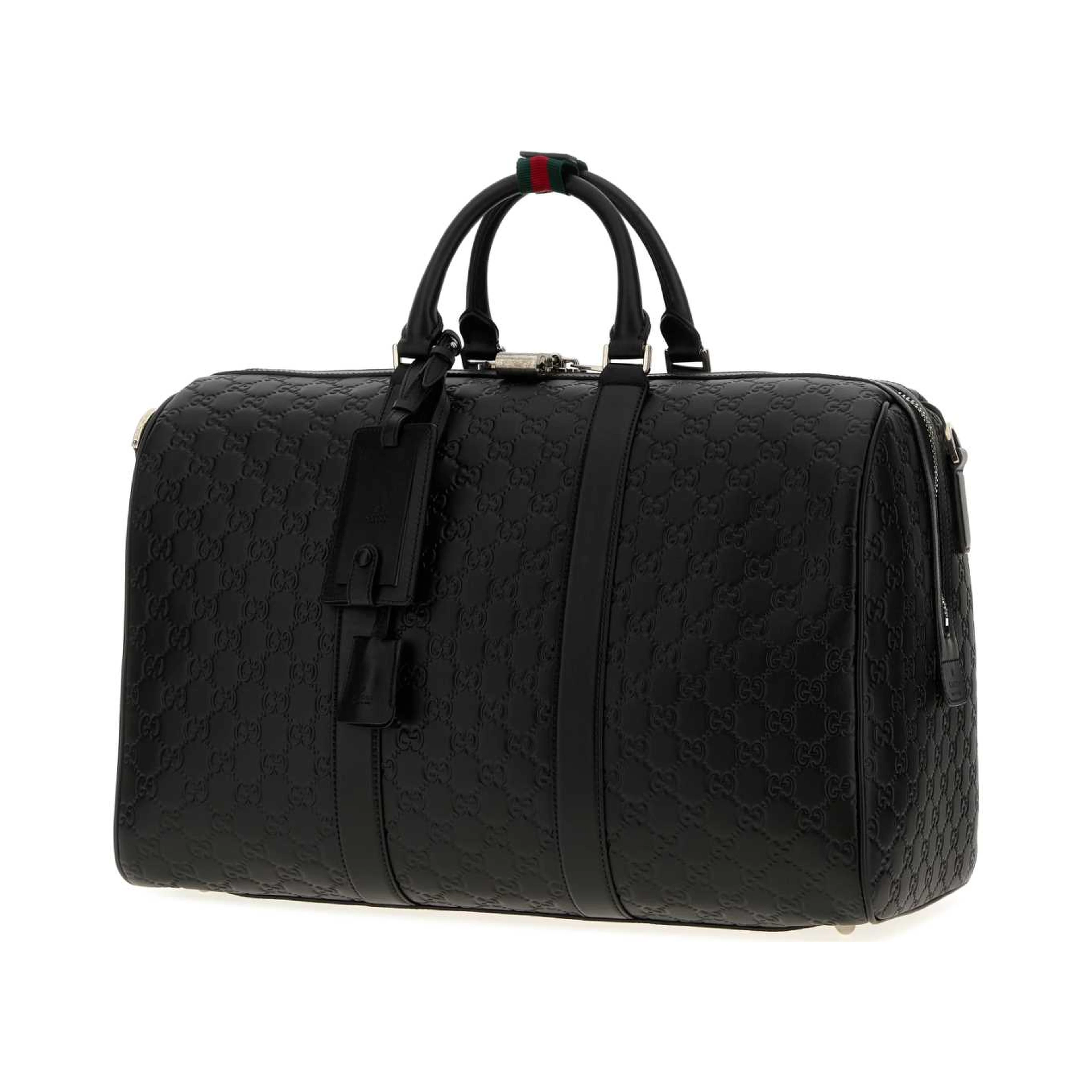 DUFFLE WITH SHOULDER, ADDRESS AND KEYS TAG, PADLOC