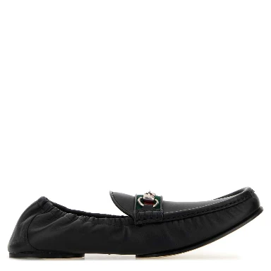 LEATHER UPPER AND SOLE MOCCASIN