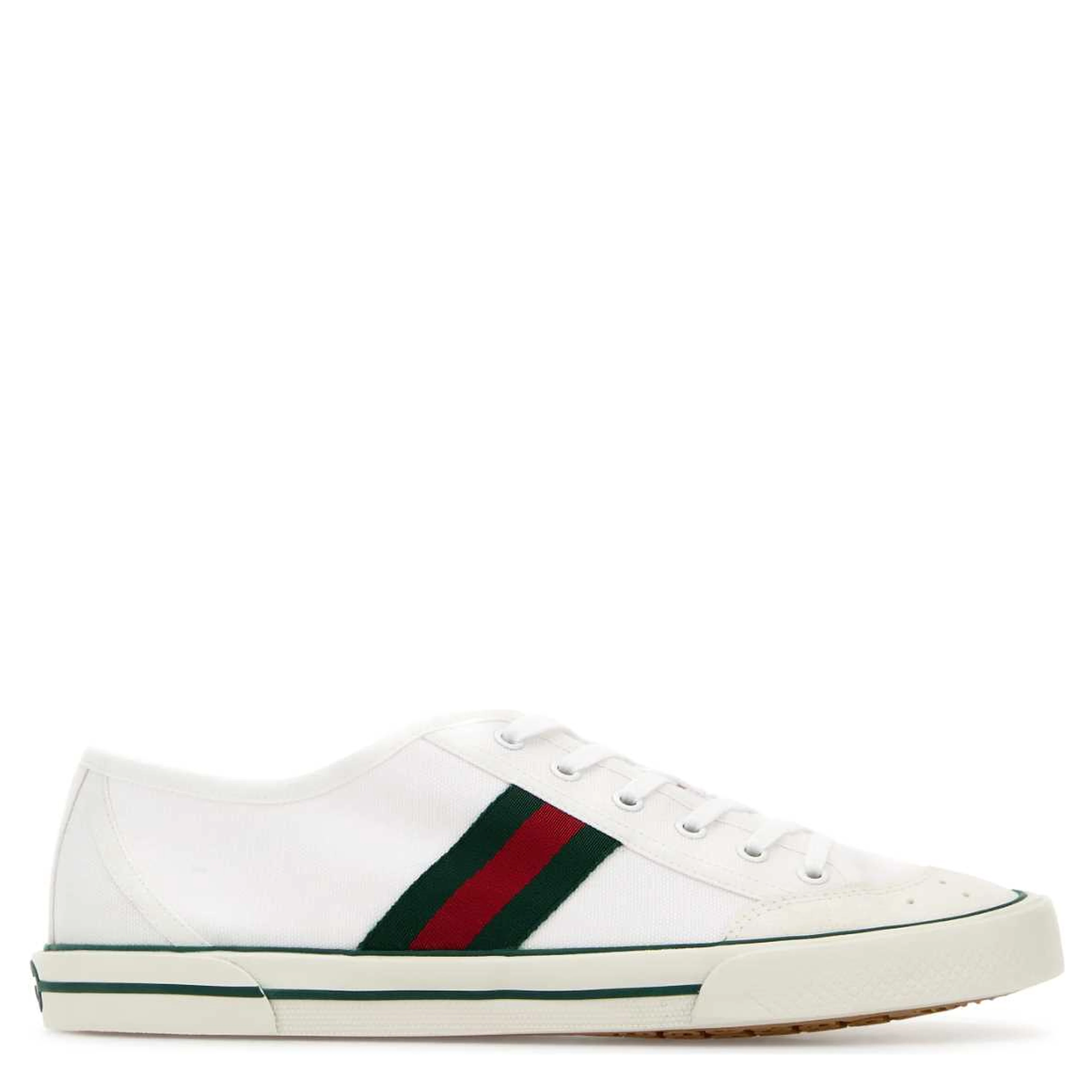 FABRIC UPPER AND RUBBER SOLE SNEAKER