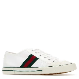 FABRIC UPPER AND RUBBER SOLE SNEAKER