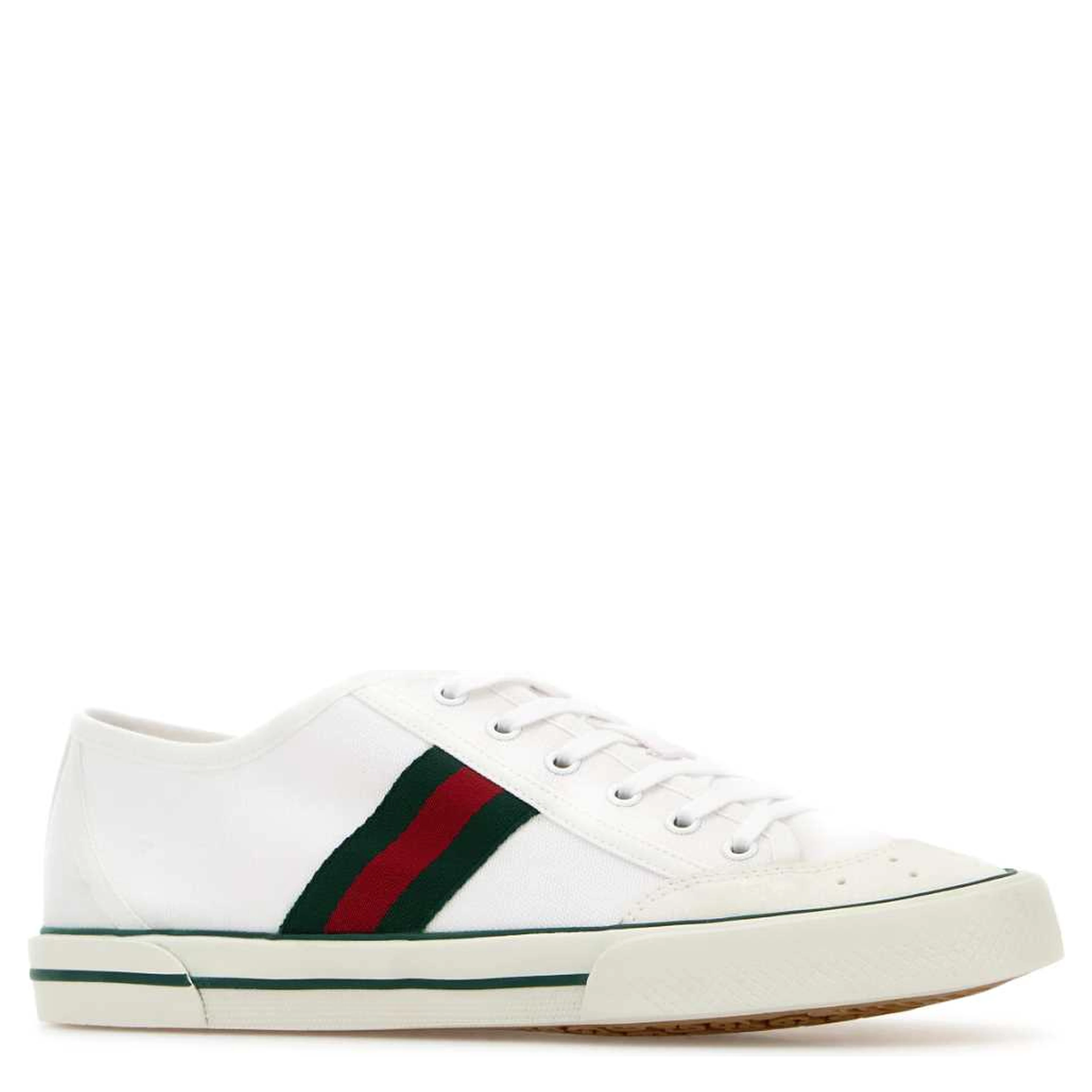FABRIC UPPER AND RUBBER SOLE SNEAKER
