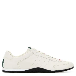 LEATHER UPPER AND RUBBER SOLE SNEAKER
