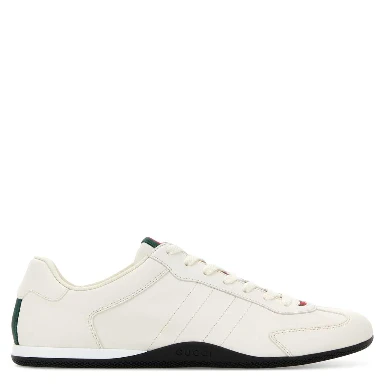 LEATHER UPPER AND RUBBER SOLE SNEAKER