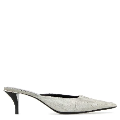 FABRIC UPPER AND LEATHER SOLE SANDAL