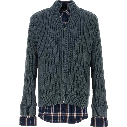 LAYERED ZIP SWEATER
