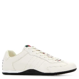 LEATHER UPPER AND RUBBER SOLE SNEAKER
