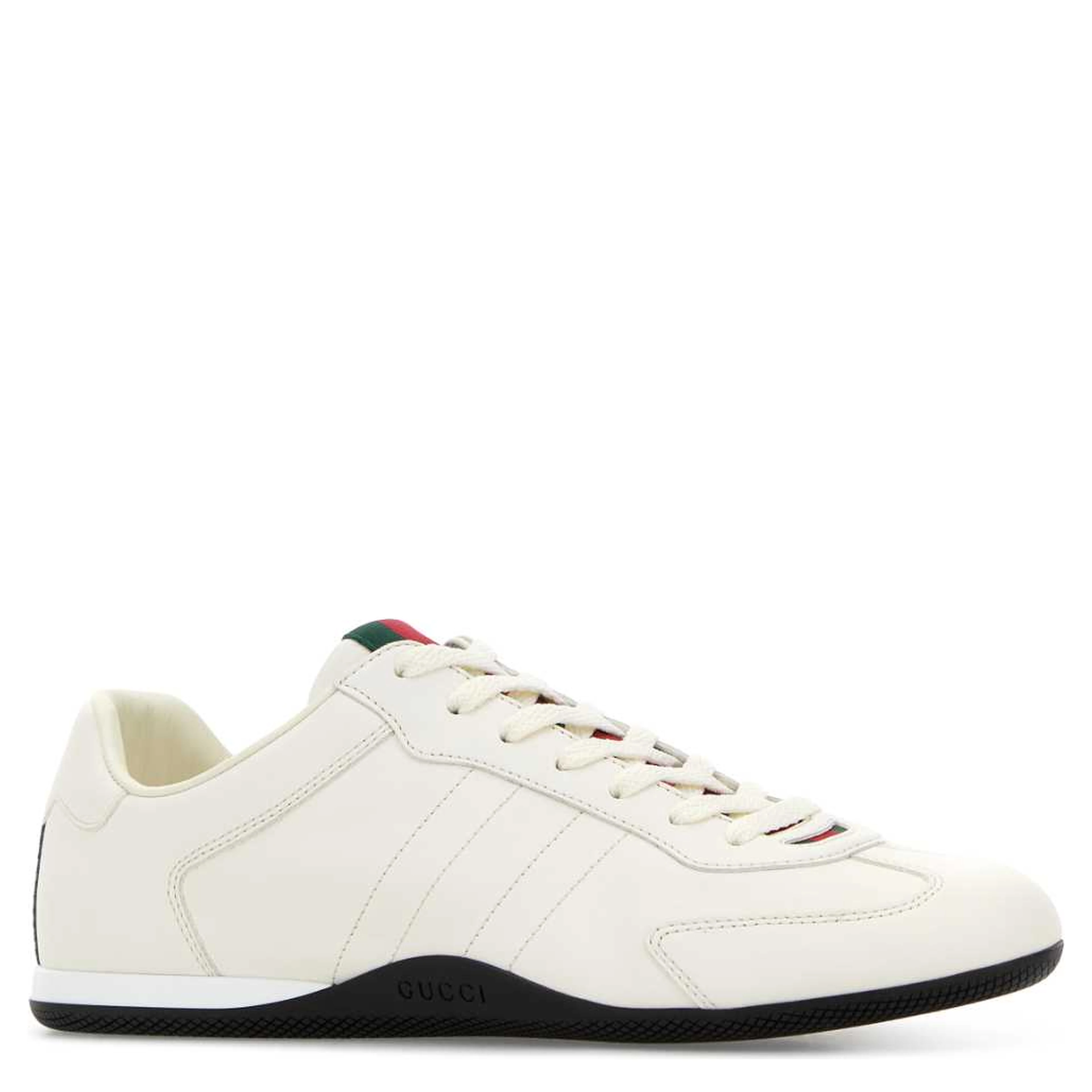 LEATHER UPPER AND RUBBER SOLE SNEAKER