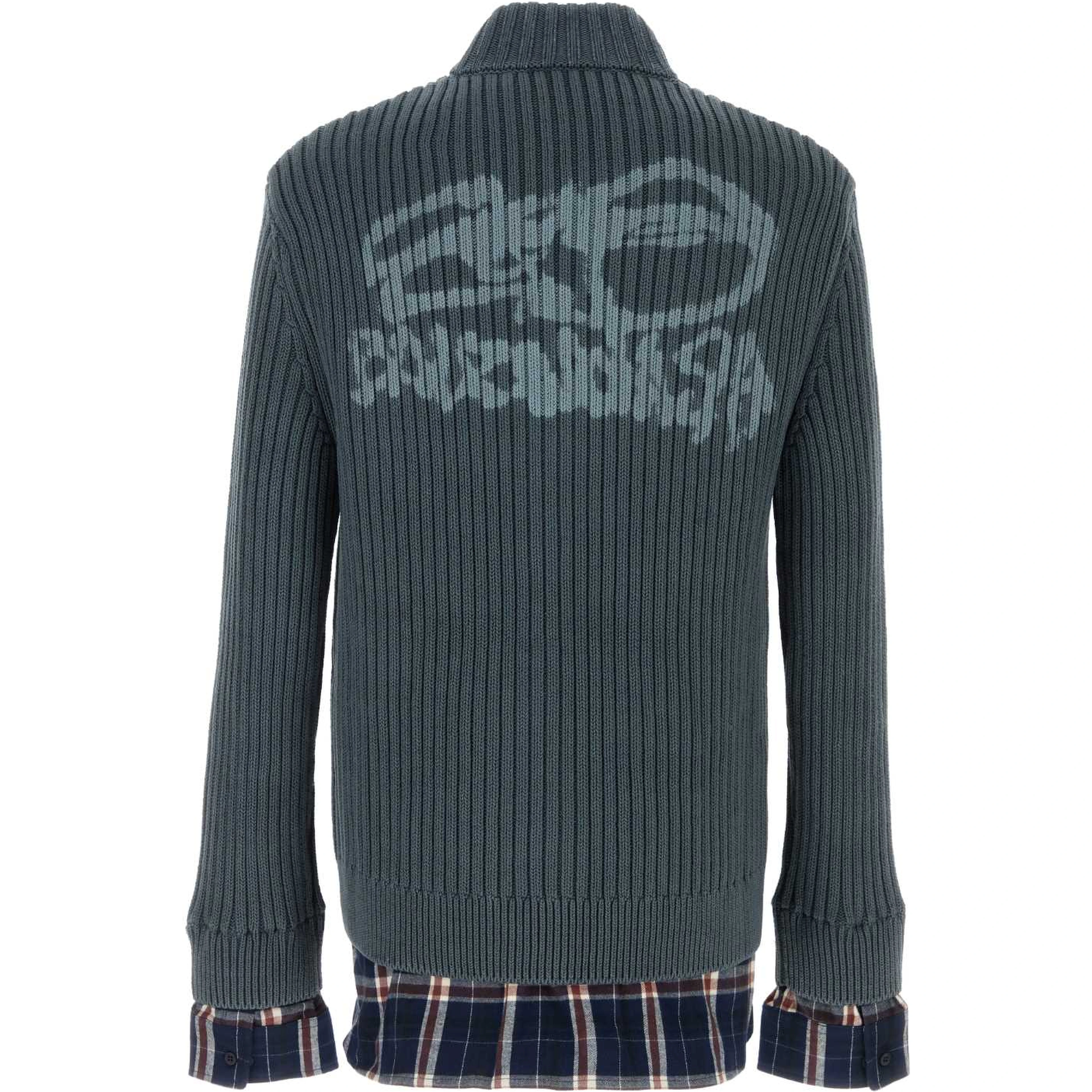 LAYERED ZIP SWEATER