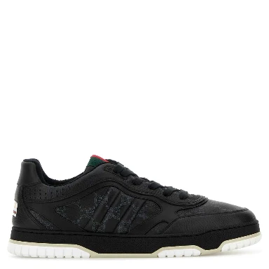LEATHER UPPER AND RUBBER SOLE SNEAKER