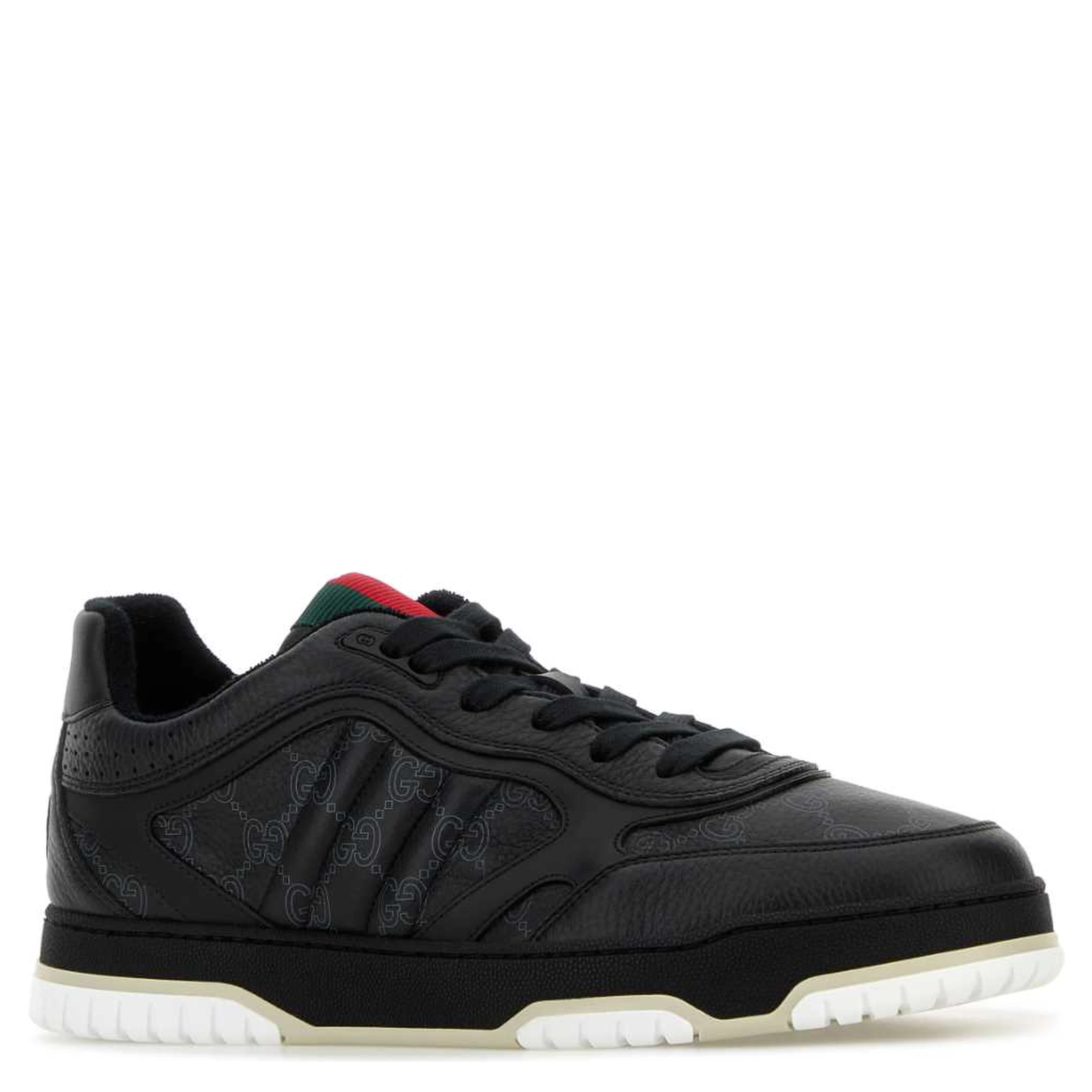 LEATHER UPPER AND RUBBER SOLE SNEAKER
