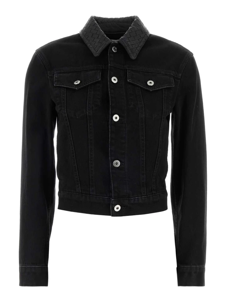 DENIM JKT COLLETTO SUEDE INTRECCIO