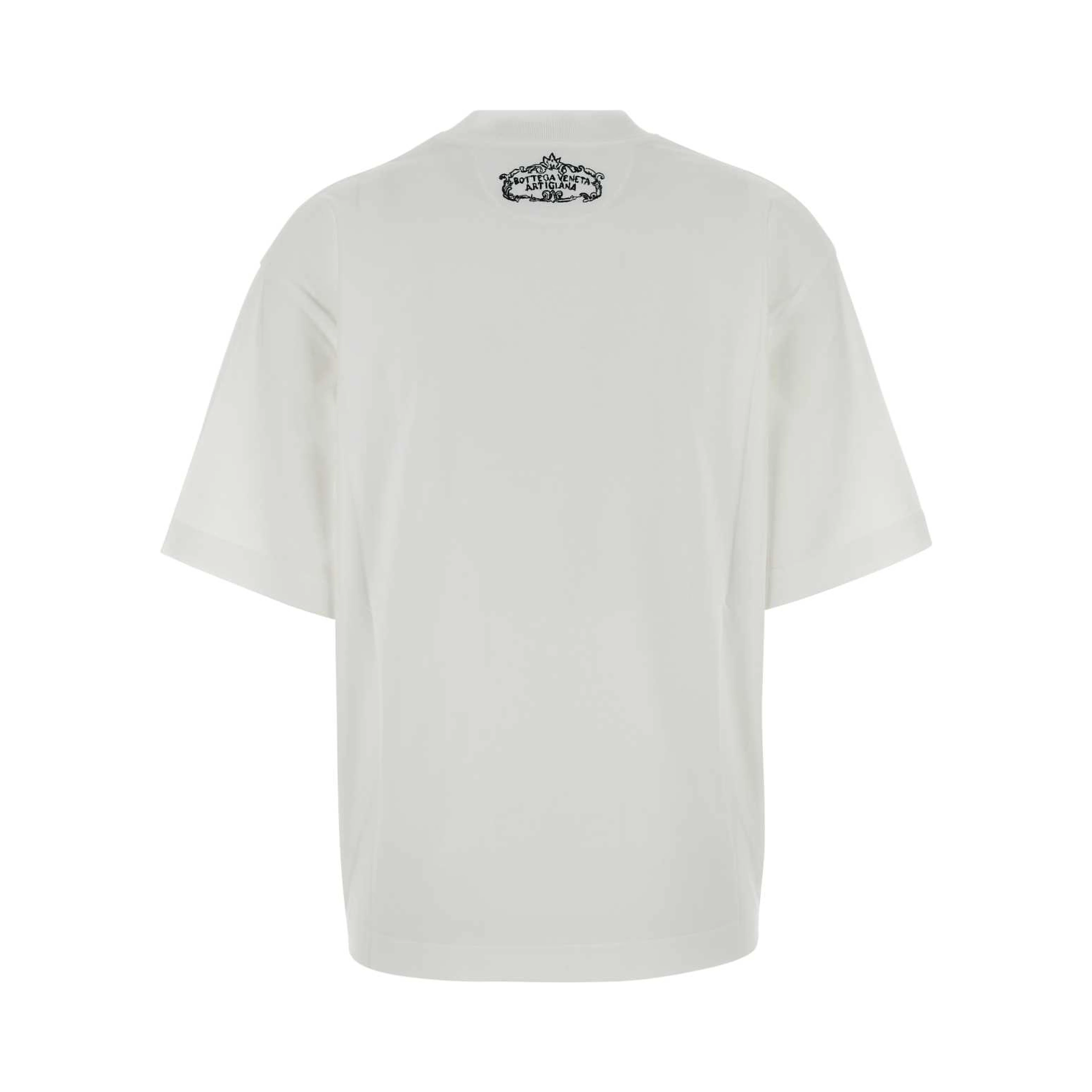 TSHIRT BIANCA TRIANGOLO DIETRO