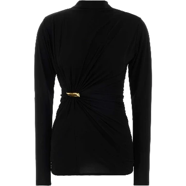 TOP NERO GIOIELLO ORO