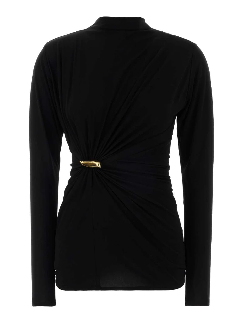 TOP NERO GIOIELLO ORO