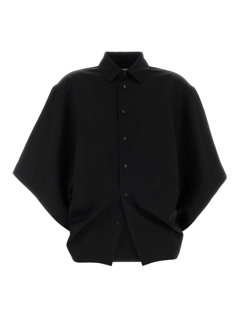 CAMICIA NERA MANICA RAGLAN