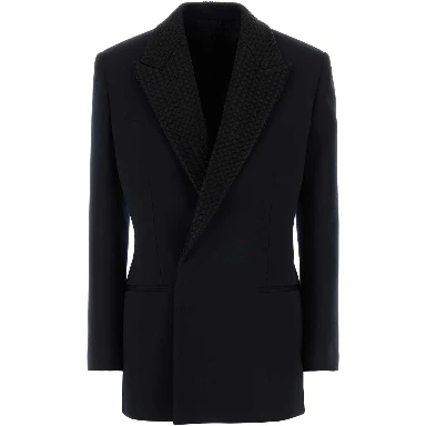 GIACCA NAVY COLLO INTRECCIATO